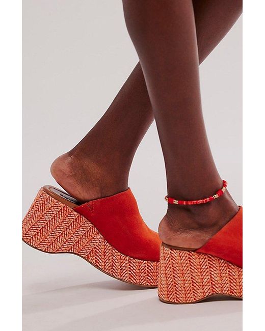 Seychelles Red Tulip Wedges