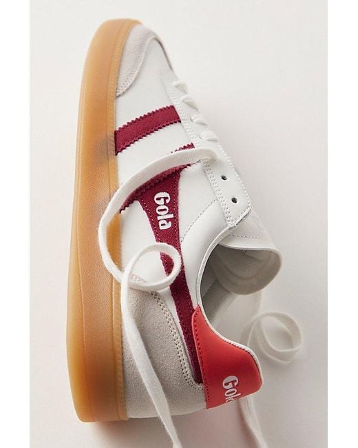 Gola Red Viper Leather Sneakers