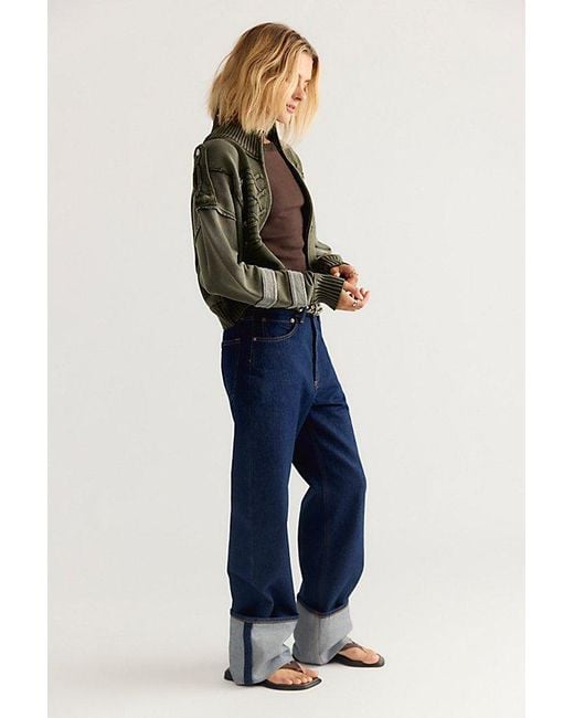 Agolde Blue Big Cuff Jeans