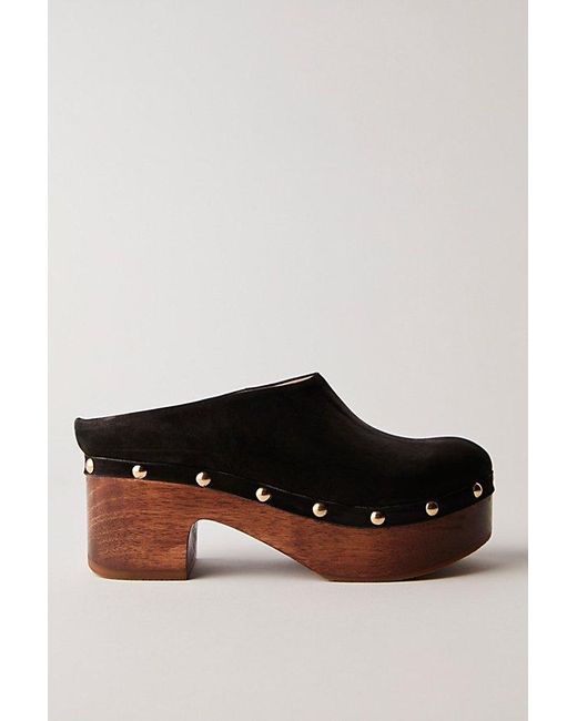 Free People Black Calli Clogs