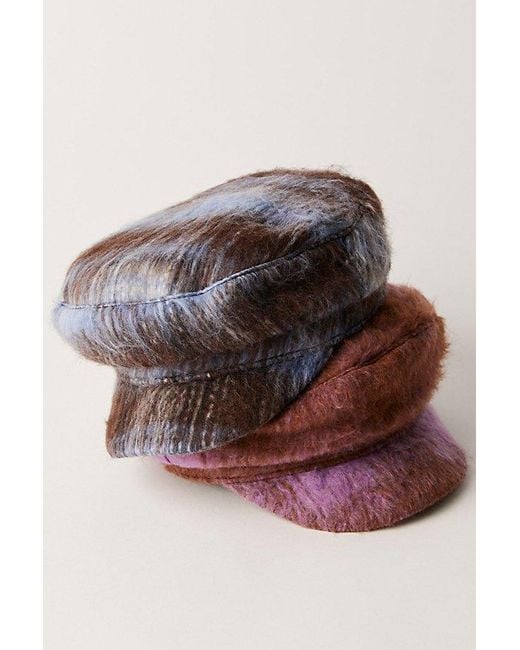 Free People Brown Upstate Wool Cadet Cap