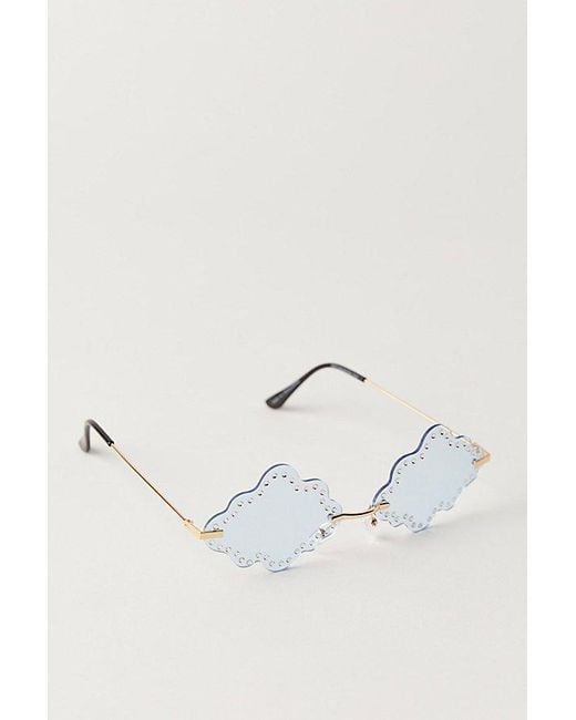 Free People Multicolor Head In The Clouds Novelty Sunglasses