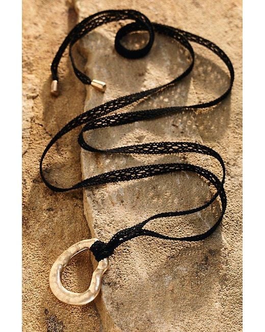 Free People Blue Moon Lariat Necklace