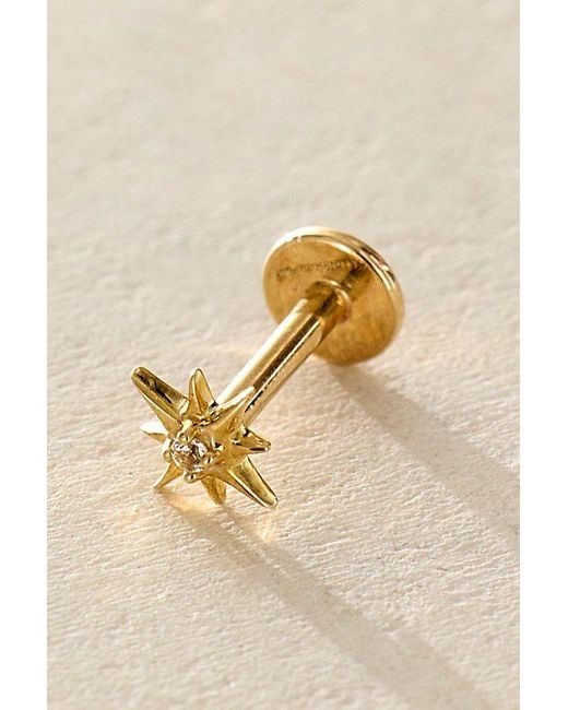 Local Eclectic Metallic Starburst Flatback Earrings
