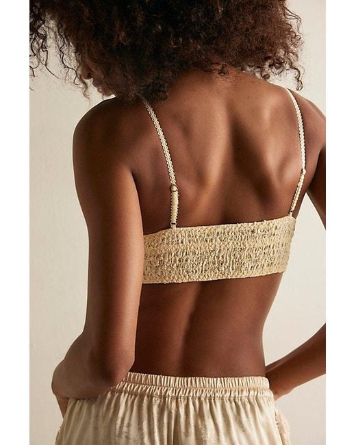 Intimately By Free People Natural Rosie Lace Longline Bralette By