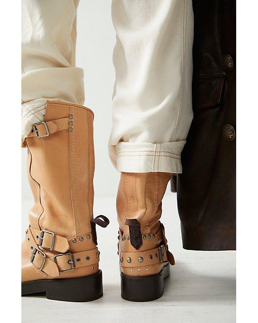 Free People Blue We The Free Janey Engineer Boots