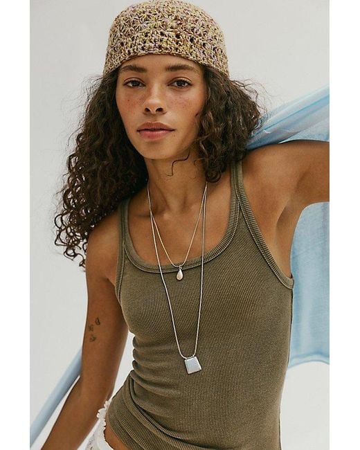 Free People Green Lychee Tank Top