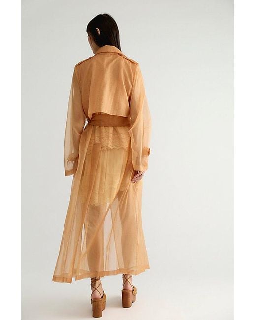 Nigel Preston Multicolor Organza Trench