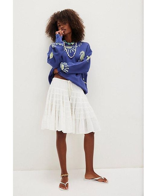 Free People Jo Pullover in Blue | Lyst
