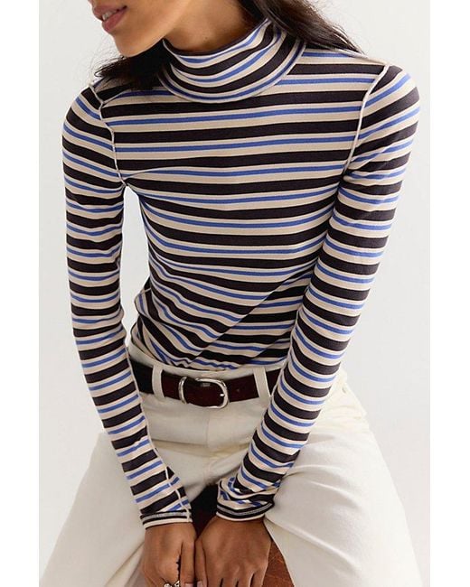 Free People Multicolor Good Good Stripe Turtleneck Top