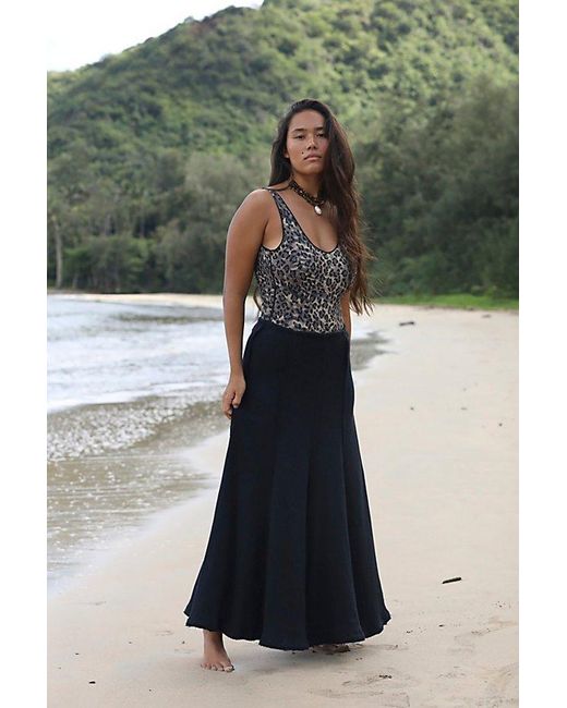 free-est Green Caught In The Moment Maxi Skirt