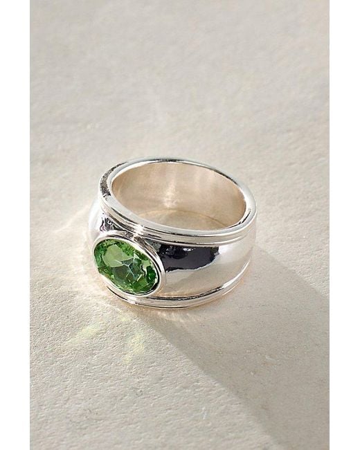 Free People Blue Orbit Stone Pinky Ring