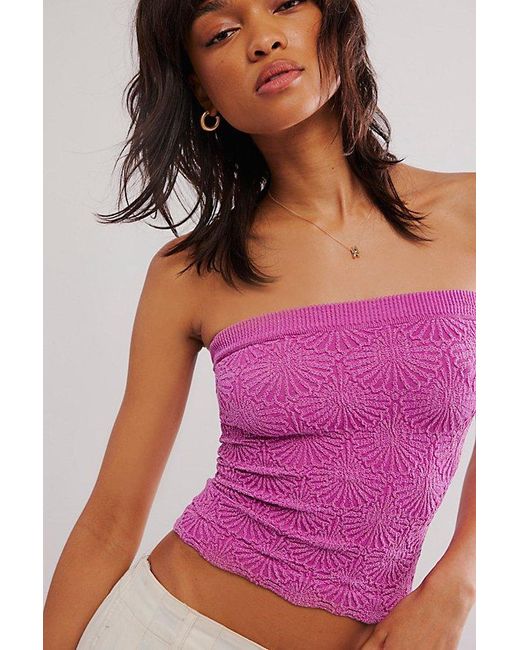 Free People Pink Love Letter Tube Top