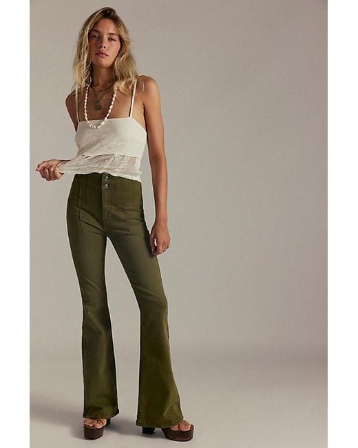 Free People Natural Jayde Flare Jeans
