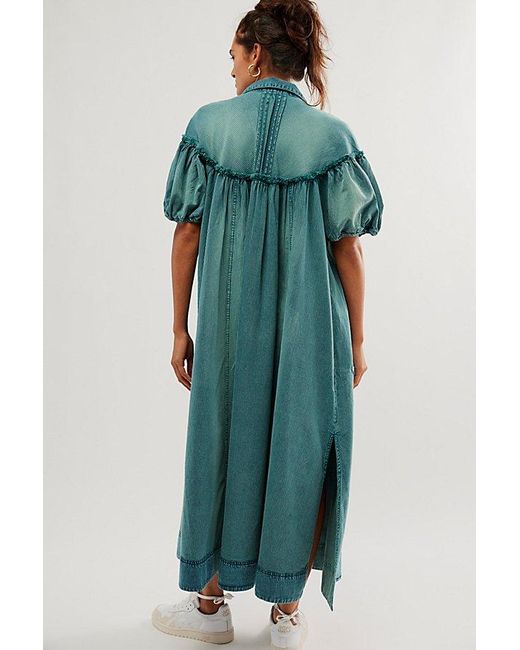 Free People Blue On The Road Maxi Dress