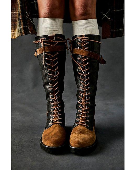 Free People Natural Bowden Lace Up Boots