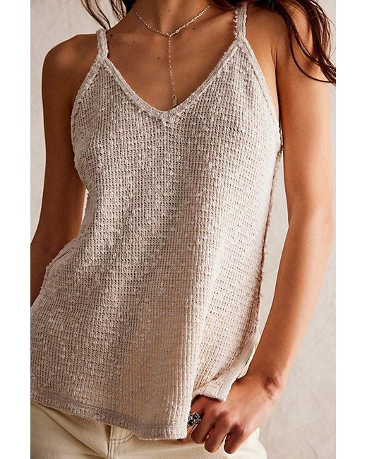 Free People Brown Don't Go Tank Top