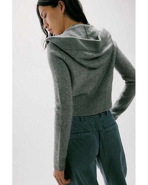 Free People Green Fran Cashmere Hoodie