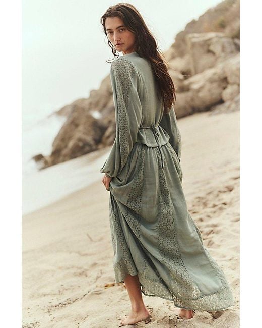free-est Green Marine Skirt Set By