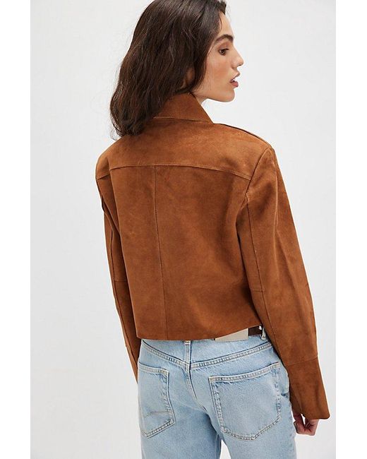 Stand Studio Blue Stand Luz Suede Jacket