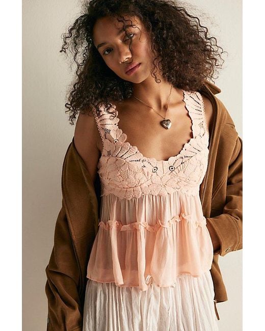 Intimately By Free People Natural Petal Party Shapeless Cami By