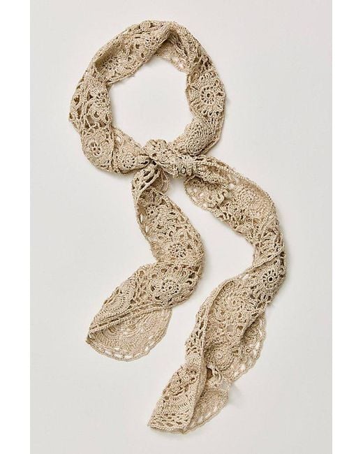Free People Black Ines Hair Scarf