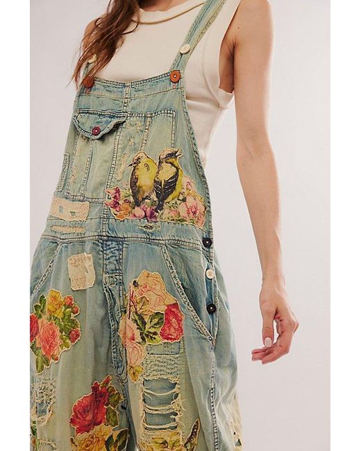 Magnolia Pearl Blue Washed Overalls