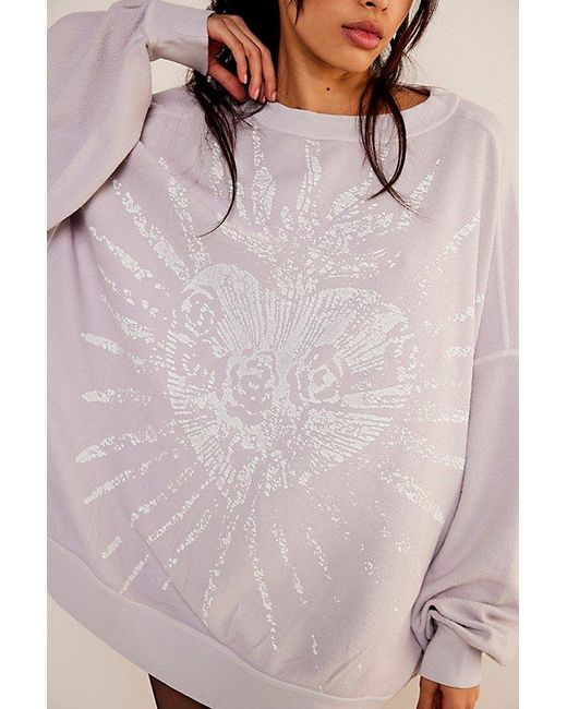 Free People Pink We The Free Juliet Pullover