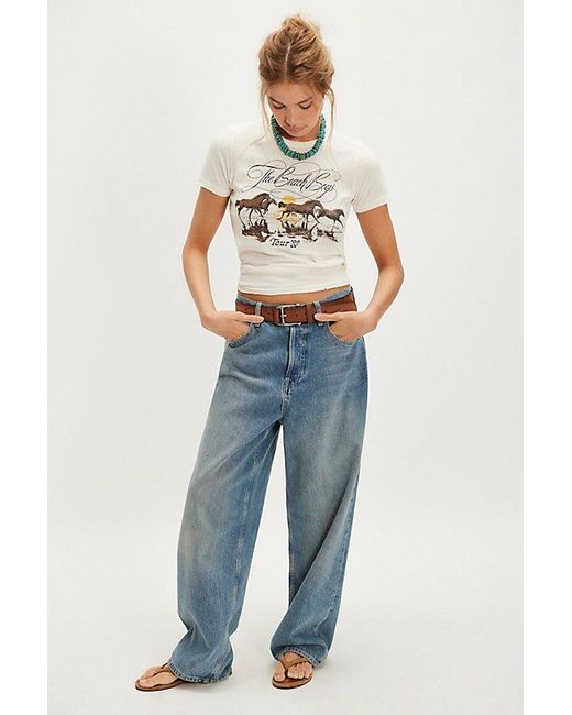 Junk Food Blue Beach Boys Western Tour Tee By