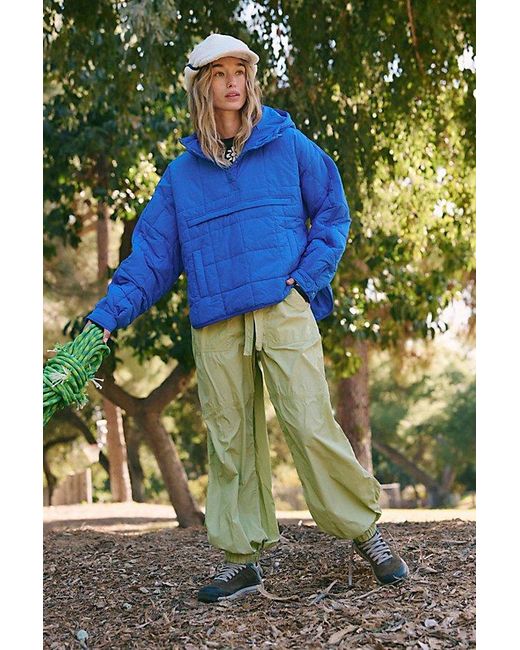 Fp Movement Blue Pippa Packable Pullover Puffer