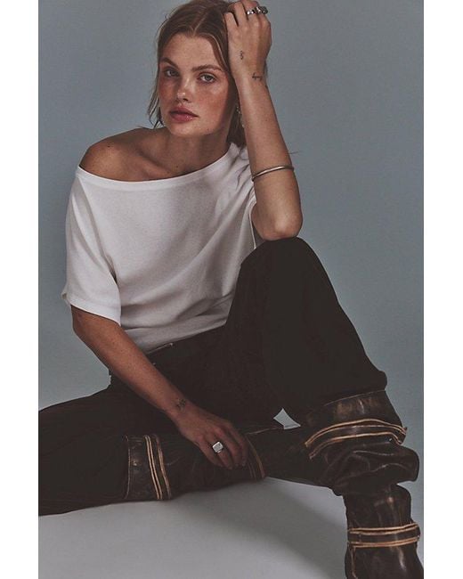 Free People Brown My Element Tee