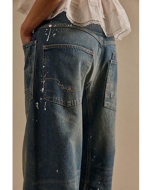 Free People Gray Moxie Pull-On Barrel Jeans