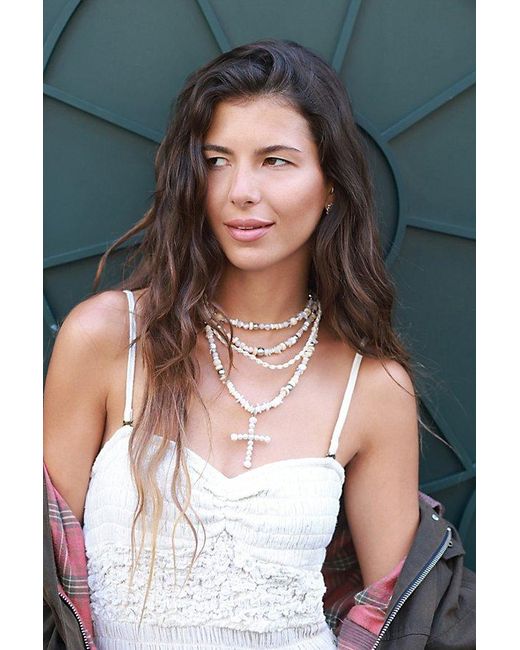 Free People Natural Dream Of Me Statement Necklace At In Cream
