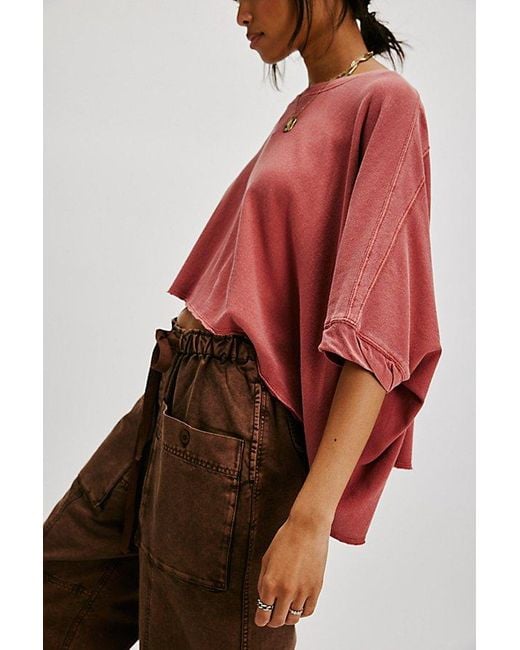 フリーピープル Free People We The Free C'est La Vie Tee レディース シャツ トップス Red Combo We The Free C'est La Vie Tee | Free People