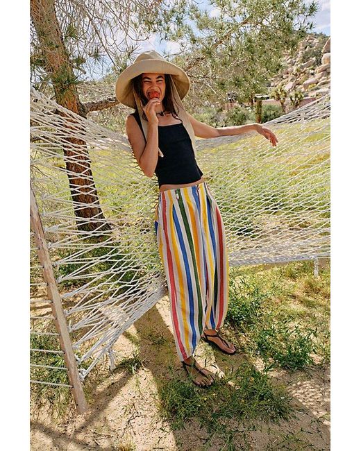 Free People Natural Ridley Baja Pull-on Trousers