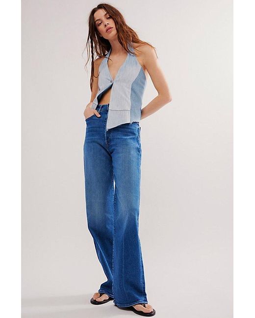 Mother Blue The Tune Up Maven Sneak Jeans