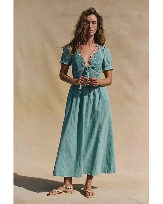 all you need is lace midi dress All You Need Is Lace Midi Dress by free-est at Free People in White, Size: XL