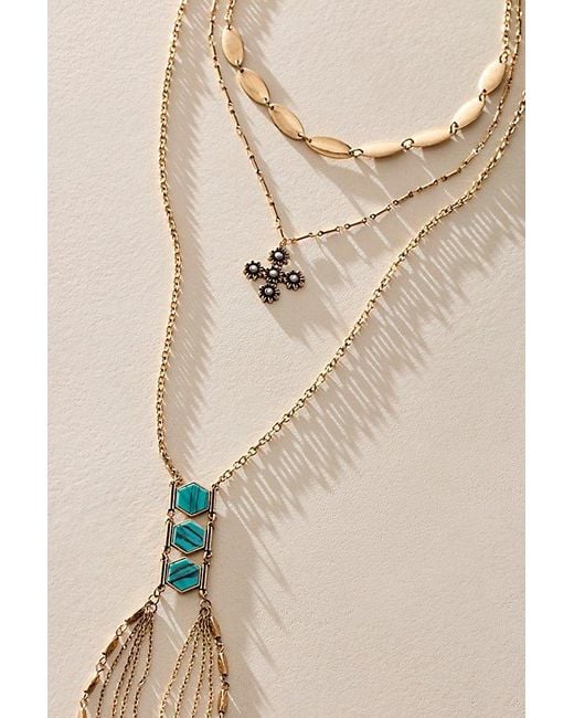 Free People Brown Everly Layered Necklace