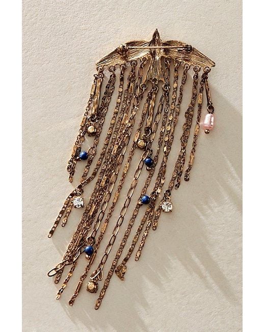 Free People Natural Cresta Dangle Brooch