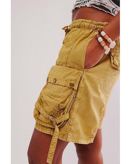 Free People Multicolor Moon Bay Parachute Shorts At In Antelope, Size: Xs