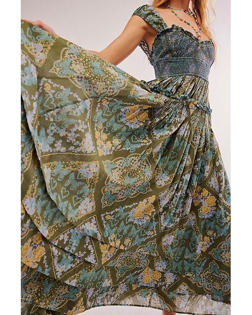 Free People Green Forever Favorite Maxi Dress