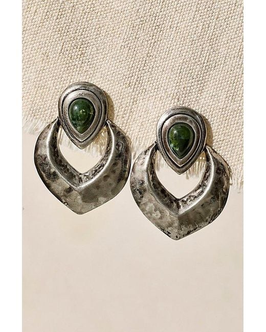 Free People Brown Cecila Statement Earrings