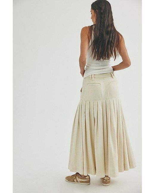 Free People Natural 53Rd Street Chino Maxi Skirt
