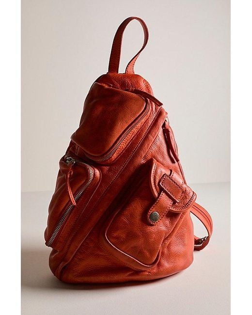 We The Free Convertible Orange Suede Backpack Crossbody Boho Bag We The Free Convertible Orange Suede Backpack Crossbody Boho  main image 2
