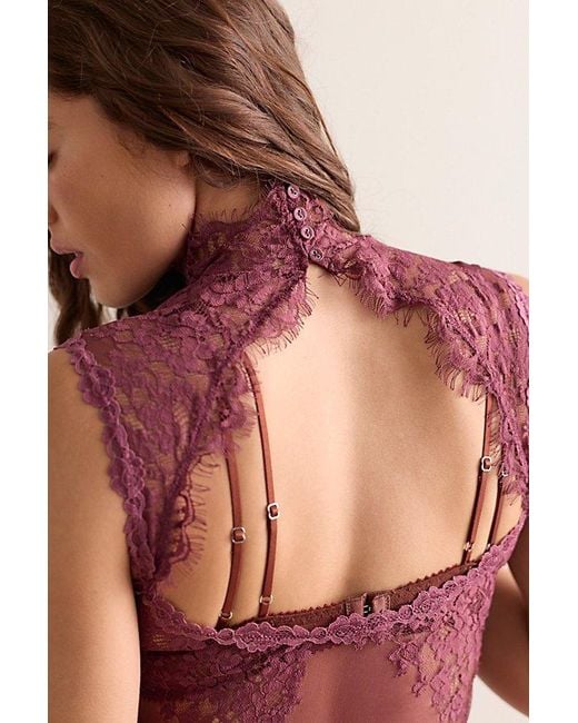 Intimately By Free People Red One More Time Mini Slip Dress By
