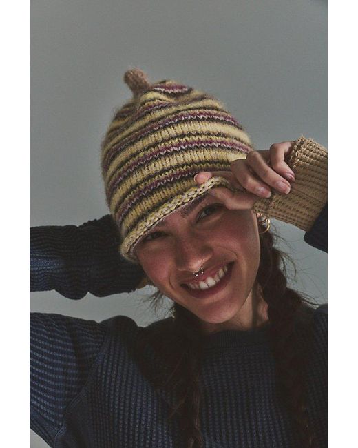 Free People Gray Candy Land Pixie Beanie