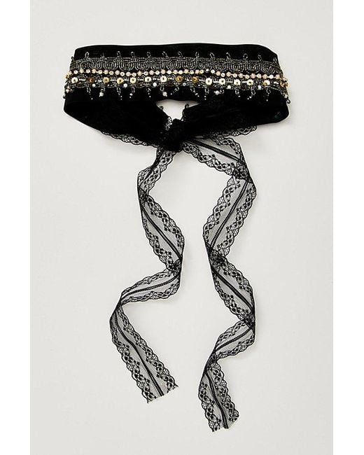 Free People Black Armour Soft Headband