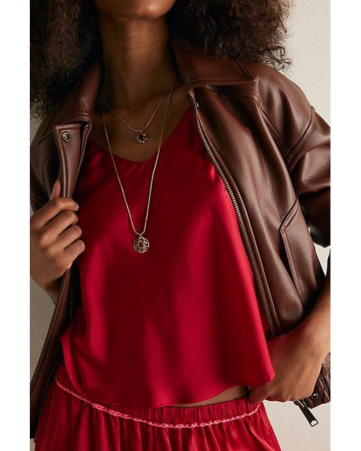 Intimately By Free People Red Simply Vee Cami By