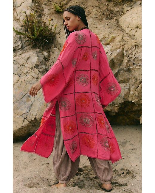 Free People Multicolor Sunspell Duster Jacket