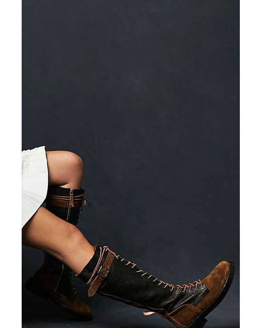 Free People Natural Bowden Lace Up Boots